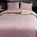 Велюровое покрывало ромб 1,5 спальный размер 160 х 220 см и одна наволочка размером 50 х 70, цвет Кремово-розоватый, арт. OVF001